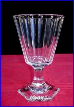 Baccarat Saint Louis Weingläser Verres A Vin Cristal Taillé Cotes Plates Eugenie