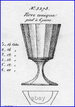 Baccarat Saint Louis Weingläser Verres A Vin Cristal Taillé Cotes Plates Eugenie