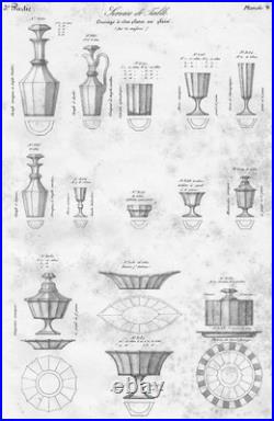 Baccarat Saint Louis Weingläser Verres A Vin Cristal Taillé Cotes Plates Eugenie