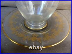 Baccarat Saint Louis service de Nuit Cristal gravé doré XIX ème parfait état 22c
