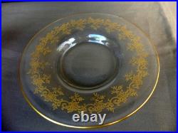 Baccarat Saint Louis service de Nuit Cristal gravé doré XIX ème parfait état 22c