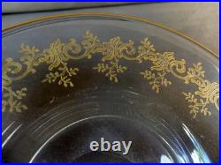Baccarat Saint Louis service de Nuit Cristal gravé doré XIX ème parfait état 22c