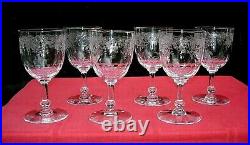 Baccarat St Louis Wine Glasses Weingläser Verre A Eau Cristal Grave Louis XV XVI