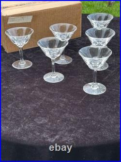Belle Serie De 6 Coupes A Champagne En Cristal De Saint Louis Modele Cerdagne