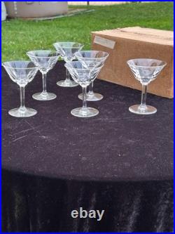 Belle Serie De 6 Coupes A Champagne En Cristal De Saint Louis Modele Cerdagne