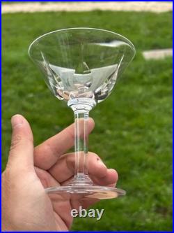 Belle Serie De 6 Coupes A Champagne En Cristal De Saint Louis Modele Cerdagne