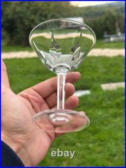 Belle Serie De 6 Coupes A Champagne En Cristal De Saint Louis Modele Cerdagne