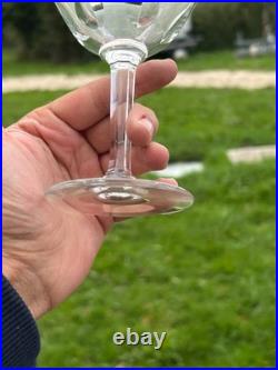 Belle Serie De 6 Coupes A Champagne En Cristal De Saint Louis Modele Cerdagne