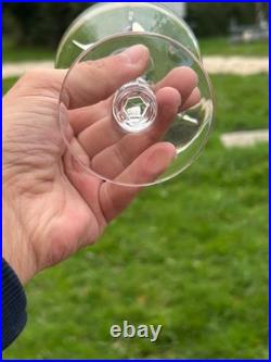 Belle Serie De 6 Coupes A Champagne En Cristal De Saint Louis Modele Cerdagne