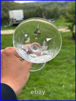 Belle Serie De 6 Coupes A Champagne En Cristal De Saint Louis Modele Cerdagne