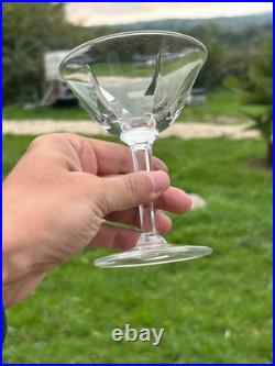 Belle Serie De 6 Coupes A Champagne En Cristal De Saint Louis Modele Cerdagne