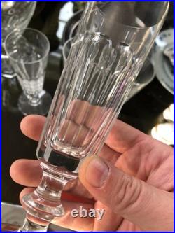 Belle Série de 4 Flutes Champagne Cristal Saint Louis
