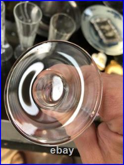 Belle Série de 4 Flutes Champagne Cristal Saint Louis