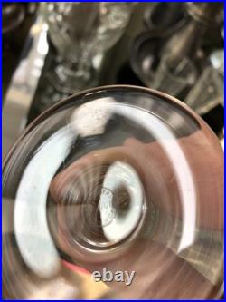 Belle Série de 4 Flutes Champagne Cristal Saint Louis