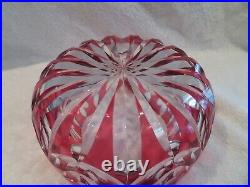 Belle coupe saladier cristal Saint Louis overlay rubis (french crystal bowl)