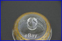 Boîte en cristal de Saint-Louis modèle Thistle St acide or