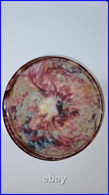 Bonbonnière cristal coloré Art Verrier Saint Louis