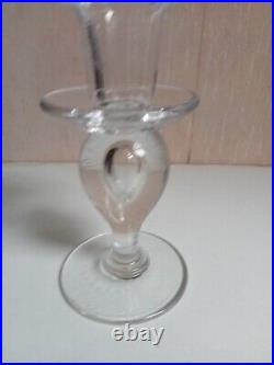 Bougeoir en cristal de st-louis hauteur 15 cm