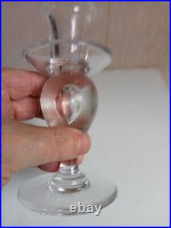 Bougeoir en cristal de st-louis hauteur 15 cm
