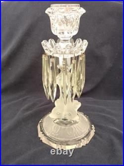 Bougeoirs en cristal de Saint Louis Modèle Aux Dauphins