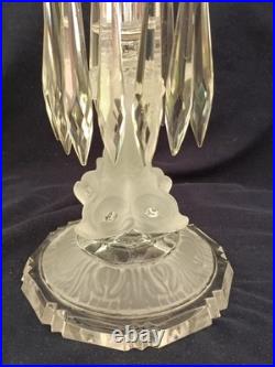 Bougeoirs en cristal de Saint Louis Modèle Aux Dauphins