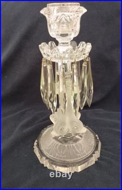 Bougeoirs en cristal de Saint Louis Modèle Aux Dauphins