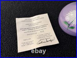 Boule presse papier Dahlia cristal de Saint Louis Boule presse papier Dahlia cristal de Saint Louis