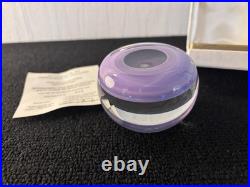 Boule presse papier Dahlia cristal de Saint Louis