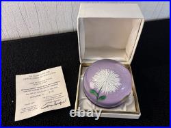 Boule presse papier Dahlia cristal de Saint Louis