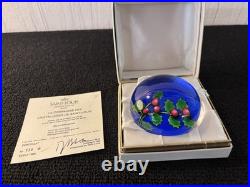 Boule presse papier houx cristal de Saint Louis Numéroté 138/250