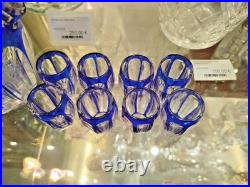 CARAFE et 8 VERRES CRISTAL SAINT-LOUIS Overlay Avant 1930 Art Table 19MAG 25/03