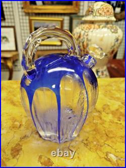 CARAFE et 8 VERRES CRISTAL SAINT-LOUIS Overlay Avant 1930 Art Table 19MAG 25/03