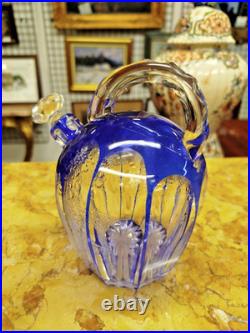 CARAFE et 8 VERRES CRISTAL SAINT-LOUIS Overlay Avant 1930 Art Table 19MAG 25/03