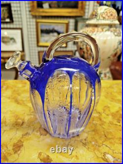 CARAFE et 8 VERRES CRISTAL SAINT-LOUIS Overlay Avant 1930 Art Table 19MAG 25/03