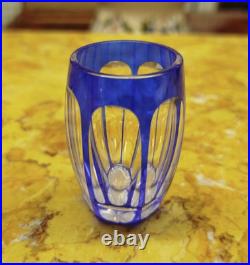 CARAFE et 8 VERRES CRISTAL SAINT-LOUIS Overlay Avant 1930 Art Table 19MAG 25/03