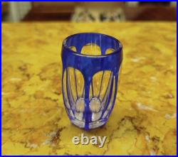 CARAFE et 8 VERRES CRISTAL SAINT-LOUIS Overlay Avant 1930 Art Table 19MAG 25/03
