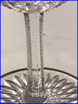 CRISTAL DE ST LOUIS 6 GRANDS VERRES À EAU MODÈLE APOLLO LISERET OR lot 2