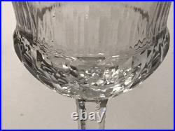 CRISTAL DE ST LOUIS 6 GRANDS VERRES À EAU MODÈLE APOLLO LISERET OR lot 2