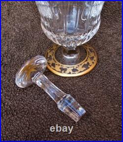 CRISTAL SAINT LOUIS CARAFE-THISTLE. Modèle Callot Cristal Doré à Vin 38,5 cm