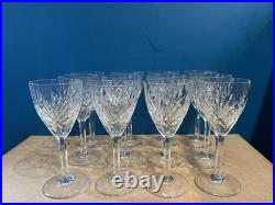 CRISTAL ST LOUIS 12 VERRES À EAU MODÈLE CHANTILLY Hauteur 18,5 Cm