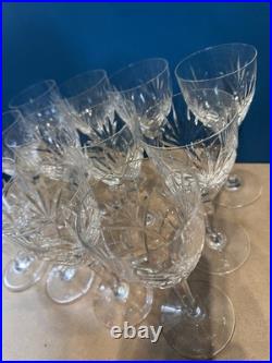 CRISTAL ST LOUIS 12 VERRES À EAU MODÈLE CHANTILLY Hauteur 18,5 Cm