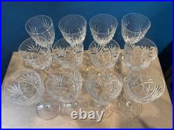 CRISTAL ST LOUIS 12 VERRES À EAU MODÈLE CHANTILLY Hauteur 18,5 Cm