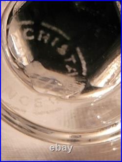 CRISTAL ST LOUIS 6 ANCIENS GRANDS VERRES À VIN COULEUR H 20 cm