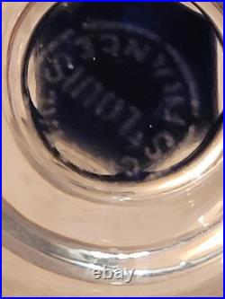 CRISTAL ST LOUIS 6 ANCIENS GRANDS VERRES À VIN COULEUR H 20 cm