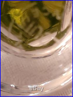 CRISTAL ST LOUIS 6 ANCIENS GRANDS VERRES À VIN COULEUR H 20 cm