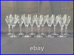 CRISTAL de SAINT-LOUIS 11 verres a Vin blanc modele CHANTILLY 15,3 cm