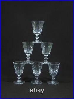 CRISTAL de ST LOUIS, SAINT LOUIS, SIX BEAUX VERRES à VIN ANCIENS
