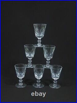 CRISTAL de ST LOUIS, SAINT LOUIS, SIX BEAUX VERRES à VIN ANCIENS