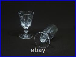 CRISTAL de ST LOUIS, SAINT LOUIS, SIX BEAUX VERRES à VIN ANCIENS