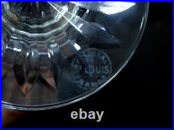CRISTAL de ST LOUIS, SAINT LOUIS, SIX BEAUX VERRES à VIN ANCIENS